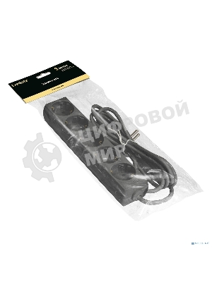 Удлинитель ExeGate EX285822RUS ECE-5-3B (5 евророзетки с заземлением, 3 м, черный)