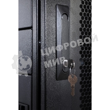 Шкаф серверный ЦМО ШТК-СП-42.8.12-48АА-9005 42U 800x1200 мм пер. дв. перфор. задн. дв. перфор. 2-хст. 2 бок. пан. 1350 кг черный