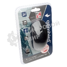 Мышь беспроводная Gembird MUSW-435 черный, 1600 dpi, радиоканал, USB, кнопки - 3