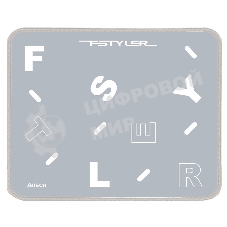 Коврик для мыши A4Tech FStyler FP25 серый/белый 250x200x2мм