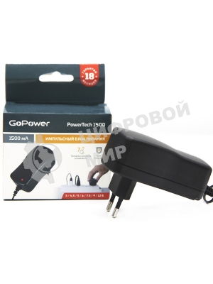 Блок питания GoPower PowerTech 1500 универсальн. импульсный (1/50)