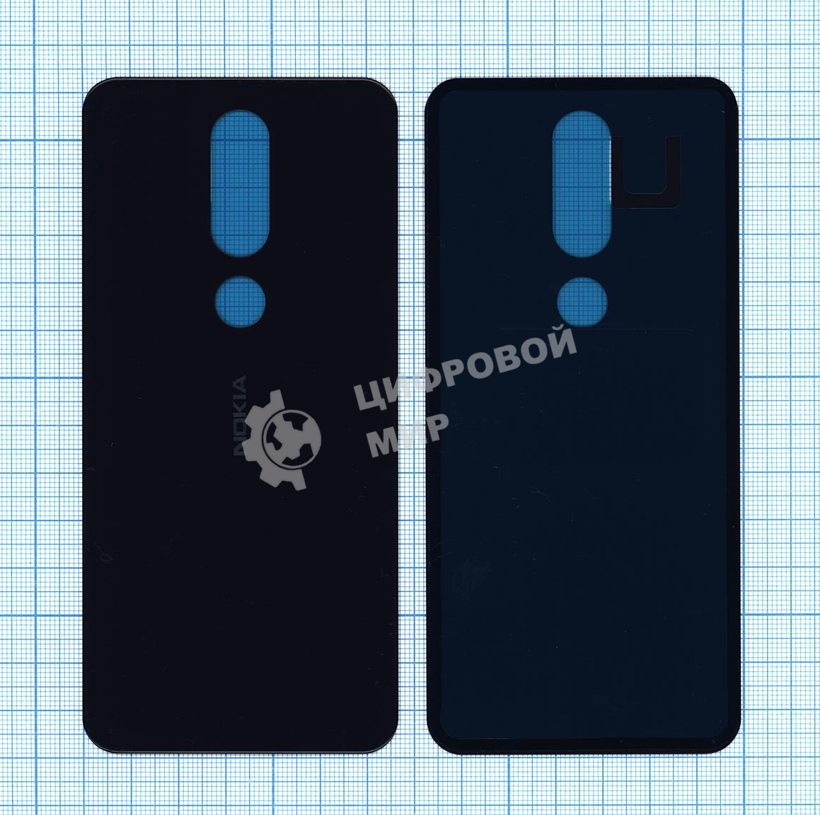 Задняя крышка для Nokia 61 Plus синий