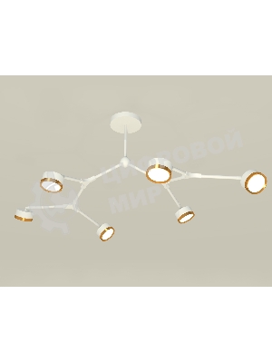 Светильник Ambrella light XB9055152/6 SWH/PYG белый песок/золото желтое полированное GX53 (C9055, N8124)