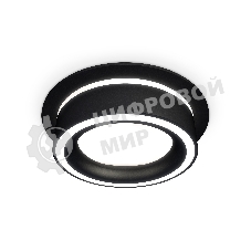 Комплект встраиваемого светильника Ambrella light XC8051018 SBK/FR черный песок/белый матовый GX53 (C8051, N8434)