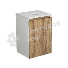 Тумба с раковиной (Тумба Bau Dream Blackwood 40, умывальник BAU Mini 24х24)