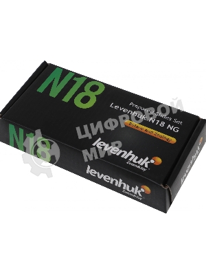 Набор микропрепаратов Levenhuk N18 NG 83предм. прозрачный/черный/оранжевый (29276)