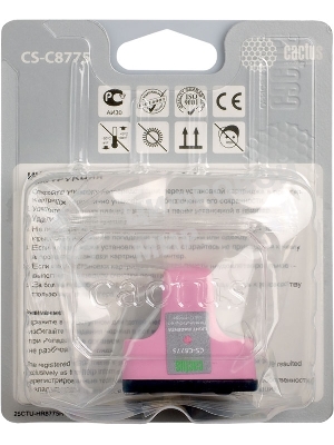 Картридж струйный Cactus CS-C8775 №177 светло-пурпурный (11.4 мл) для HP PS 3213/3313/8253/C5183/C6183/C6283/C7183/C7283/C8183/D7163/D7263/D7363/D7463
