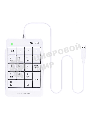 Числовой блок проводной A4Tech Fstyler FK13P, USB, белый