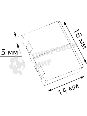 Набор коннекторов для светодиодной ленты RGB 5 шт. в упак.