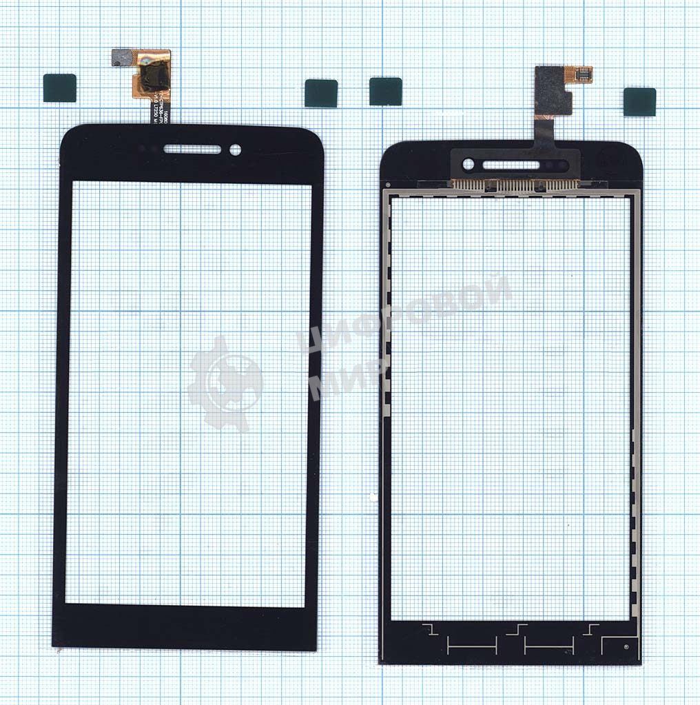 Сенсорное стекло (тачскрин) для Explay 4Game, черное