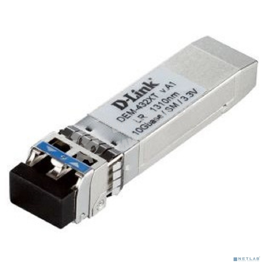 Трансивер D-Link 432XT/B1A SFP+ с 1 портом 10GBase-LR с поддержкой DDM для одномодового оптического кабеля (до 10 км)
