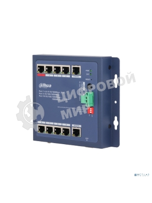 Коммутатор Dahua DH-CHS4110-8ET-90-F 8x100 Мбит/с 1x1 Гбит/с управляемый