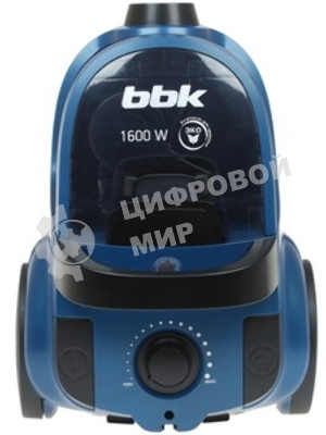 Пылесос BBK BV1601 серый, 300/1600 Вт, уборка сухая, пылесборник контейнер 2 л