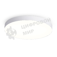 Потолочный светодиодный светильник Ambrella light FV5535 WH белый LED 90W 3000K D600*58 (Без ПДУ)