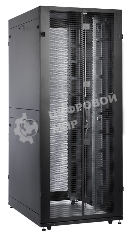 Шкаф серверный ЦМО ШТК-СП-42.8.12-48АА-9005 42U 800x1200 мм пер. дв. перфор. задн. дв. перфор. 2-хст. 2 бок. пан. 1350 кг черный