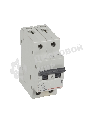 Выключатель автоматический модульный 2п C 10А 4.5кА RX3 Leg 419695