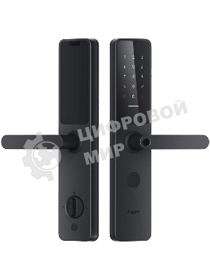 Умный замок Aqara A100 Zigbee врезной разбл.отпеч.паль. черный (ZNMS02ES)