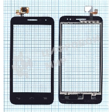 Сенсорное стекло (тачскрин) для Alcatel POP D5 5038D черное