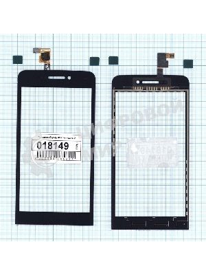 Сенсорное стекло (тачскрин) для Explay 4Game, черное