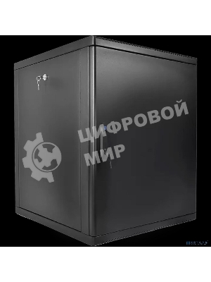 Шкаф телекоммуникационный ЦМО настенный разборный 15U (600 x 520) съемные стенки, дверь металл, черный (ШРН-М-15.500.1-9005)
