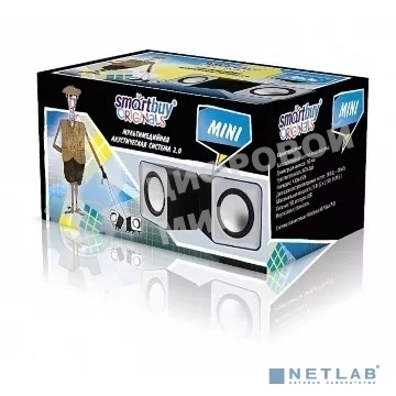 Акустическая система Smartbuy MINI, мощность 4Вт, USB, серые SBA-2810