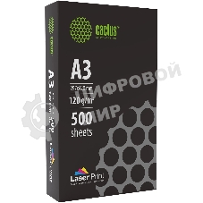 Бумага Cactus CS-LPA3120500 A3/120г/м2/500л./белый для лазерной печати