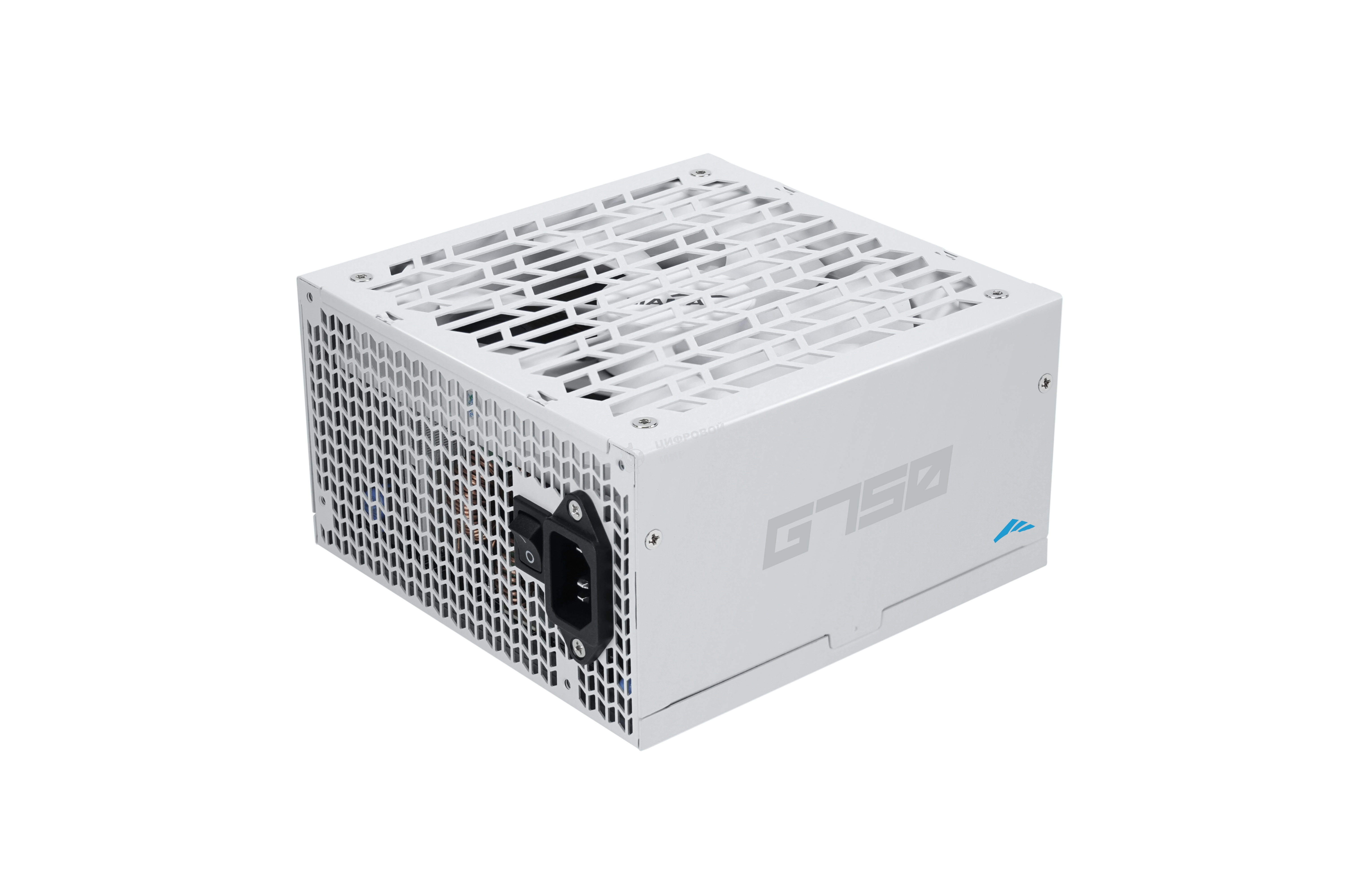 Блок питания SAMA G750 White (HAT-750yzB1G), 750W 80+ Gold (ATX, 3.1, PCIe 5.0, Full modular, 1x24(20+4)pin mesh 550мм, 2xCPU 8(4+4)pin 600mm+150мм, 2xPCIe*2 8(6+2)pin 550+150мм, 1x12VHPWR PCIe 5.1 12+4pin 600W 600мм, 3xSATA*3 450+150+150мм, 1xMOLEX4pin*3 450мм, Active, 140x140мм, 150x150x86mm, APFC, OVP, UVP, SCP, OCP, OTP, OPP, SIP, white)