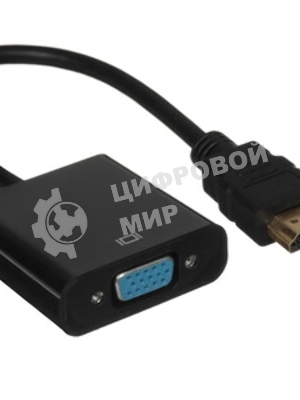 Переходник Gembird-Cablexpert Переходник HDMI-VGA, 19M/15F (A-HDMI-VGA-03)