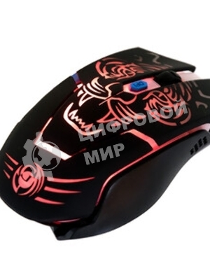 Мышь беспроводная Dialog Gan-Kata MRGK-12UR черный, 1600 dpi, радиоканал, USB, кнопки - 6