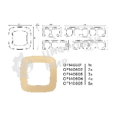 Рамка OMEGA Ecta (Шампань) 5-ая OF140605