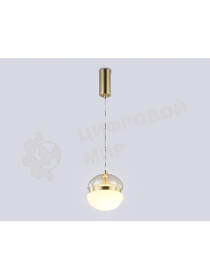 Подвесной светодиодный светильник Ambrella light LH11001 GD/FR золото/белый матовый 20W 3000K D180*200