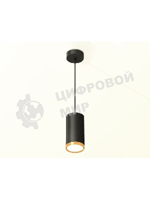 Светильник Ambrella Light XP8162013 SBK/PYG черный песок/золото желтое полированное GX53 (A2333, C8162, N8124)