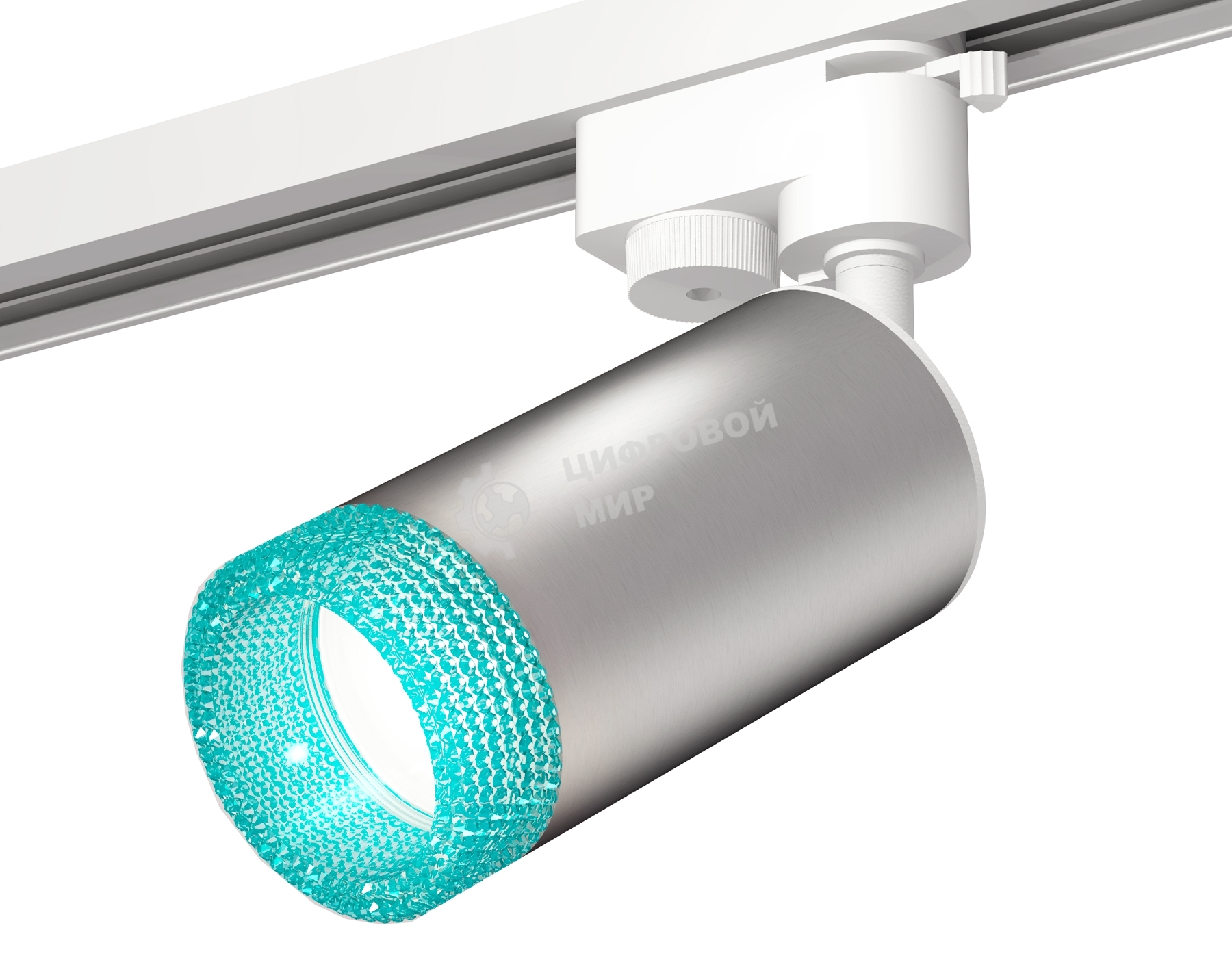 Светильник Ambrella light XT6324002 SSL/SWH/BL серебро песок/белый песок/голубой MR16 GU5.3 (A2520, C6324, N6153)