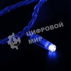 Гирлянда Neon-night Нить 10м, эффект мерцания (каждый 5-ый), прозрачный ПВХ, 230В, Синий