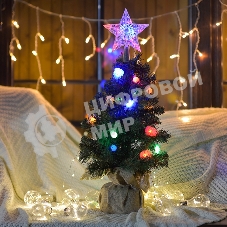 Гирлянда светодиодная Neon-night универсальная с насадками (шарики, снежинки, елочки) 30 LED МУЛЬТИКОЛОР, 4,4 метра с контроллером