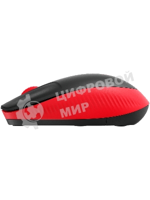 Мышь беспроводная Logitech M190 черный/красный, 1000 dpi, радиоканал, USB, кнопки - 3