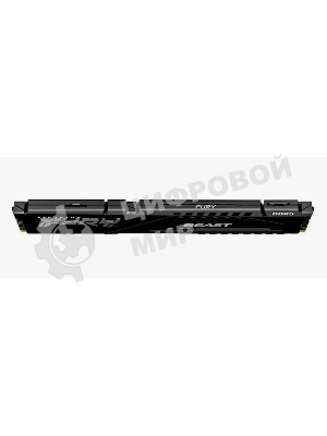 Оперативная память Kingston Fury Beast, DDR5, 16GB (1x16 GB), 5200 MHz, CL40, DIMM, с радиатором, черный
