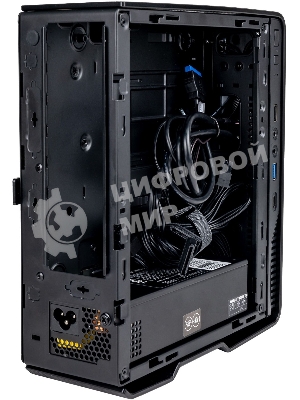 Корпус Hiper Vi7B черный 180W miniITX 1x92mm 2xUSB2.0 1xUSB3.0 audio bott PSU