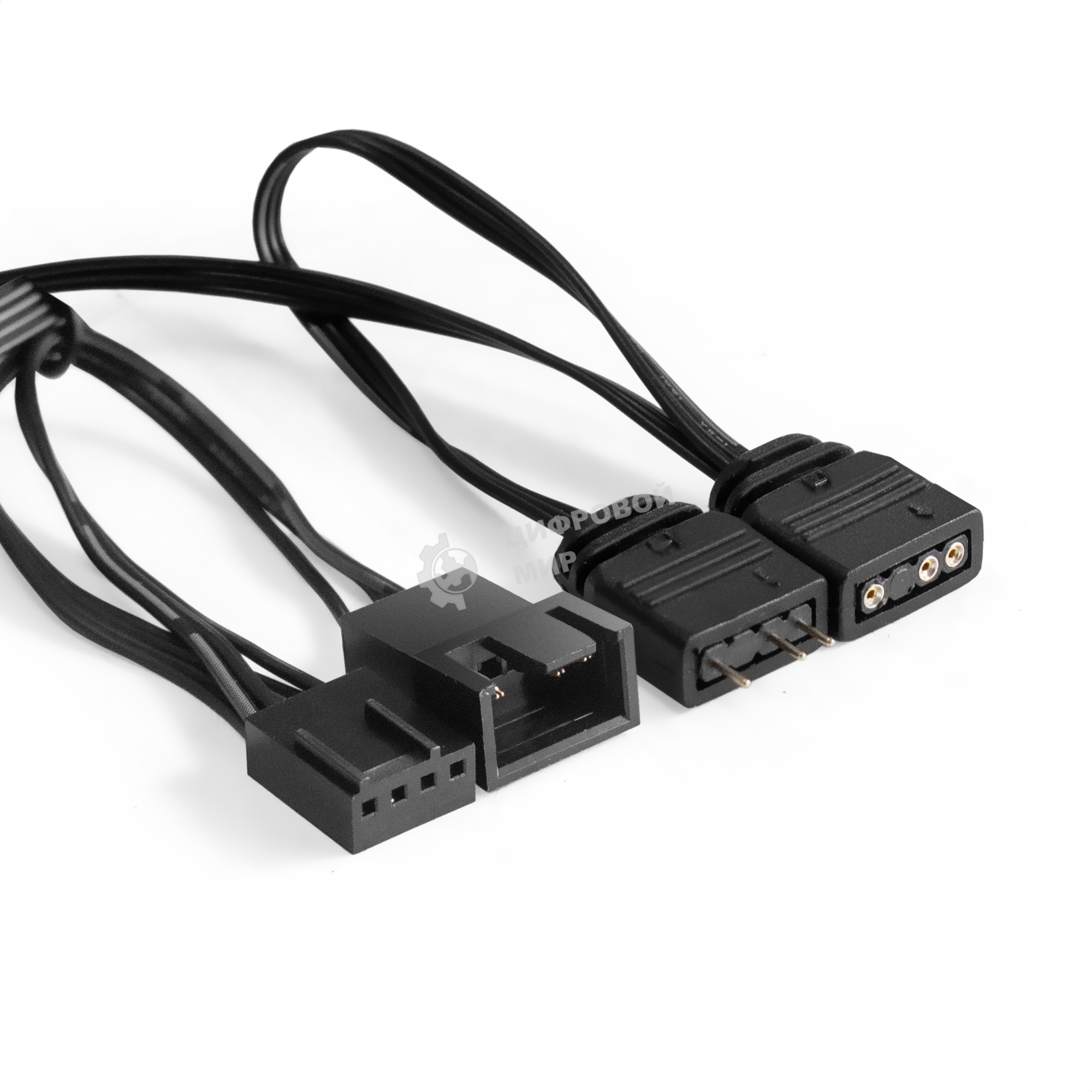 Вентилятор для корпуса ExeGate EX12025H3P4PYH-PWM.ARGb черный/белый, 120 мм, 1800 об/мин, 26 дБ, 4 pin