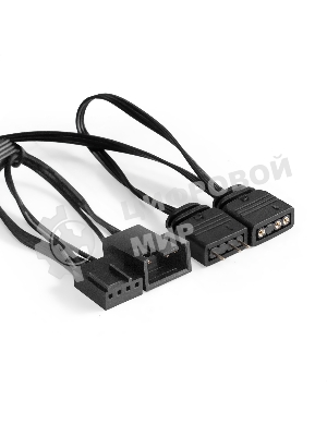 Вентилятор для корпуса ExeGate EX12025H3P4PYH-PWM.ARGb черный/белый, 120 мм, 1800 об/мин, 26 дБ, 4 pin