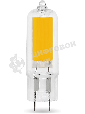 Лампа светодиодная Gauss G4 3.5Вт цок.:G4 капсул. 220B св.свеч.бел.теп. (упак.:10шт) (107807103)