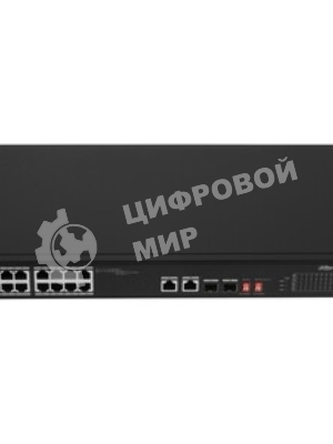 Коммутатор Dahua DH-S3218-16ET-135, 16×100 Мбит/с + 2×1 Гбит/с Combo, неуправляемый