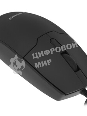 Мышь проводная Gembird MOP-430 черный, 1600 dpi, USB, кнопки - 4