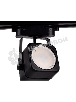 Трековый однофазный светильник со сменной лампой Ambrella light GL5108 BK черный GU10 max 12W