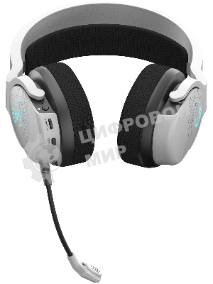 Гарнитура Bloody GR370 белый, беспроводная + проводная, Bluetooth, до 45 ч, подсветка