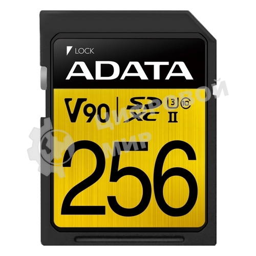 Флеш карта SD ADATA 256Gb ADATA Premier ONE SDXC Class 10 UHS-II U3 V90 275MB/s