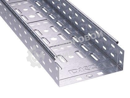 Лоток листовой перфорированный 300х100 L3000 сталь 0.7мм ДКС 35344