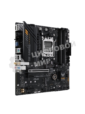Материнская плата ASUS TUF GAMING A620M-PLUS WIFI, AM5, AMD A620, 4xDDR5, 4xSATA, 2xM.2, 1xPCIe 4.0 x16, 2xPCIe x1, 2xDP, 1xHDMI, 1x 2.5Gb LAN, 4xUSB-A 2.0, 2xUSB-A 3.2 Gen 1, 3x3.5 мм, 7.1, mATX