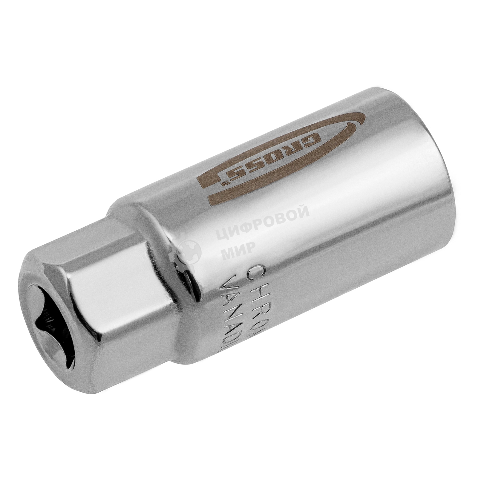 Головка торцевая Gross 13191 многоразмерная CrV 6-21 мм под квадрат 3/8