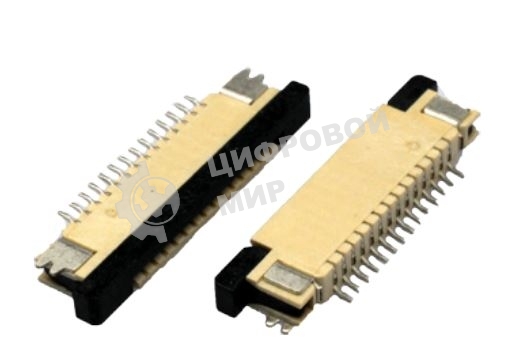 Разъем FPC Half Coverage Top Contact 0.8K-BS-24PWB 24 pin высота 2мм шаг 0,8мм